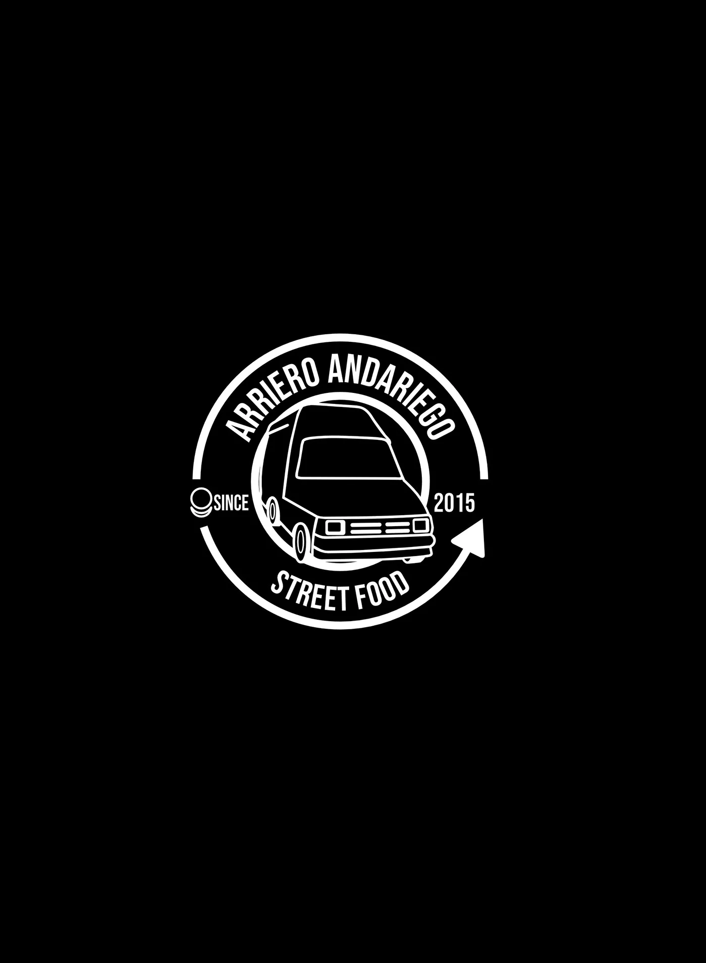 Contraportada: logo de Arriero Andariego Street Food, desde 2015.